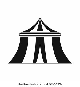 Circus tent icon in simple style isolated on white background vector illustration