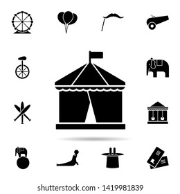 circus tent icon. Universal set of circus for website design and development, app development
