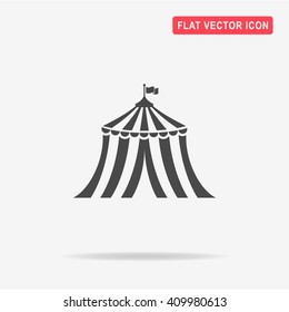 Circus tent icon. Vector concept illustration for design.