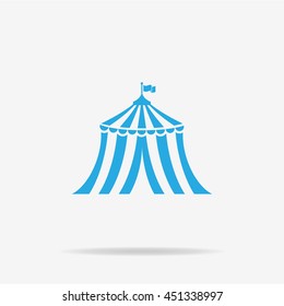 Circus tent icon. Vector concept illustration for design.