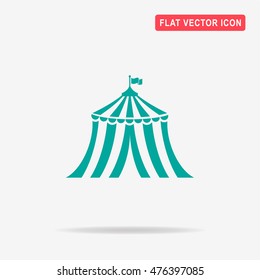 Circus tent icon. Vector concept illustration for design.