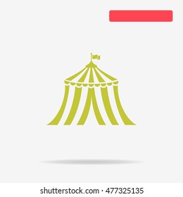 Circus tent icon. Vector concept illustration for design.