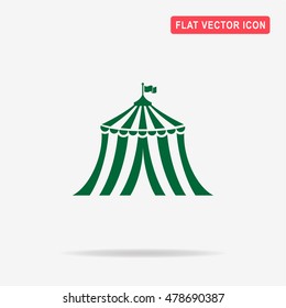 Circus tent icon. Vector concept illustration for design.