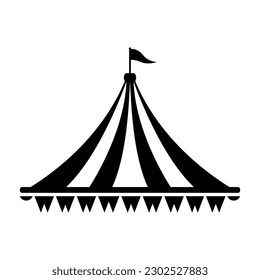 circus tent icon vector illustration