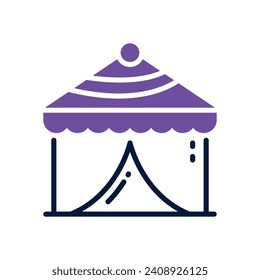 circus tent icon. vector mixed icon for your website, mobile, presentation, and logo design.