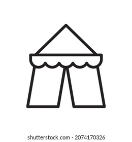 diseño de señales vectoriales de iconos de carpa de circo