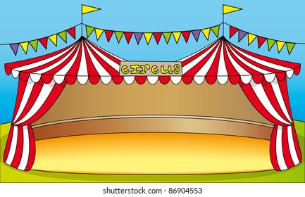 Circus tent illustration