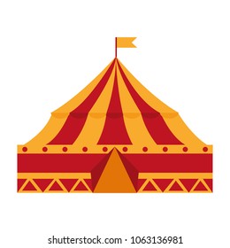 circus tent isolated icon