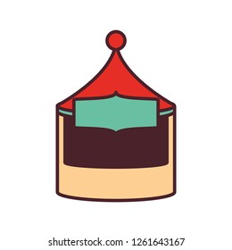 circus tent isolated icon