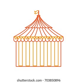 circus tent isolated icon