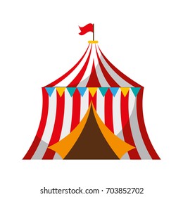 Circus Tent Isolated Icon Stock Vector (Royalty Free) 703852702 ...