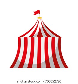 circus tent isolated icon