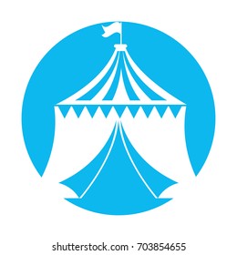 circus tent isolated icon