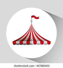 circus tent isolated icon design, vector illustration  graphic 
