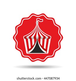 circus tent isolated icon design, vector illustration  graphic 