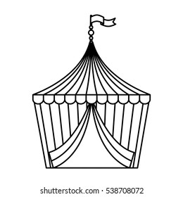 circus tent isolated icon vector illustration design