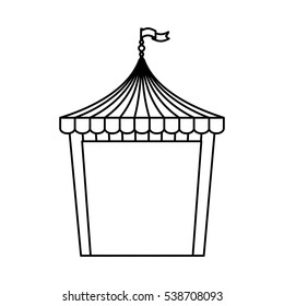 circus tent isolated icon vector illustration design