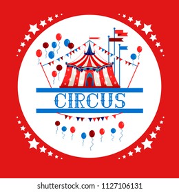 Circus tent logo