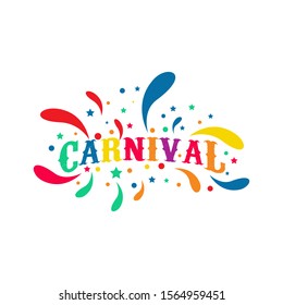 Circus tent logo template. Vector illustration.