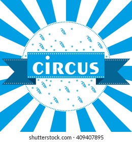Circus tent logo template. Vector illustration