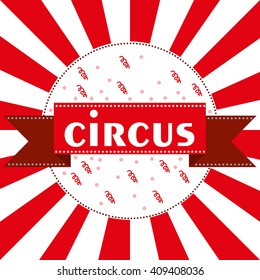 Circus tent logo template. Vector illustration