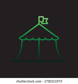 circus tent nolan icon. Simple thin line, outline vector of Carnival and amusement icons for ui and ux, website or mobile application