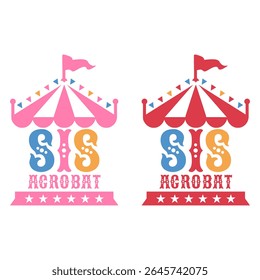Tenda de Circo Irmã Sis Big Top Split Monograma