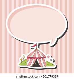 circus tent theme elements vector,eps