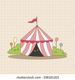 circus tent theme elements vector,eps