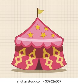 circus tent theme elements vector,eps