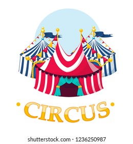 circus tent, vector