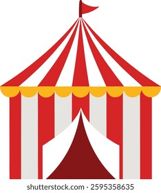 circus tent vector art illustration 