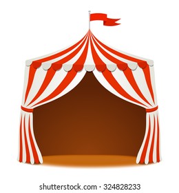 Circus Tent. Vector Background