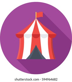 Circus Tent Vector Icon