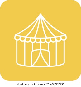 Circus Tent vector icon. Can be used for printing, mobile and web applications.
