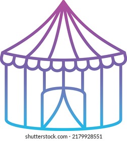 Circus Tent vector icon. Can be used for printing, mobile and web applications.