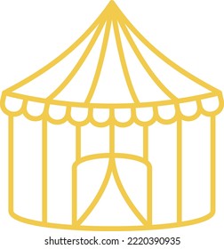 Circus Tent vector icon. Can be used for printing, mobile and web applications.