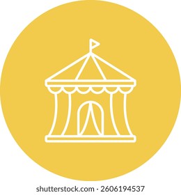 Circus Tent vector icon. Can be used for printing, mobile and web applications.