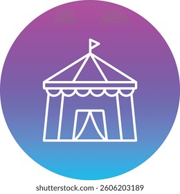 Circus Tent vector icon. Can be used for printing, mobile and web applications.