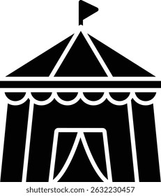 Circus Tent vector icon. Can be used for printing, mobile and web applications.