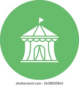 Circus Tent vector icon. Can be used for printing, mobile and web applications.