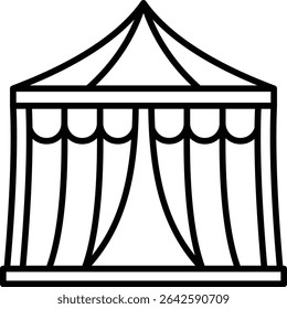 Circus tent vector icon. Can be used for printing, mobile and web applications.