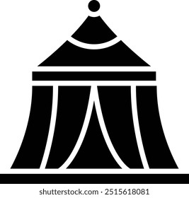 Circus tent Vector Icon Design Illustration