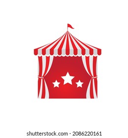 Circus tent Vector illustration design template web