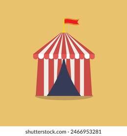 circus tent vector. single icon vector. circus 