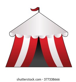 Circus Tent in White Background