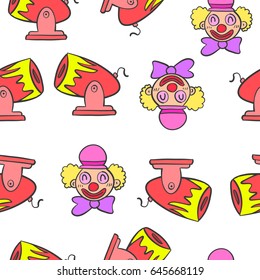 Circus theme element doodle style
