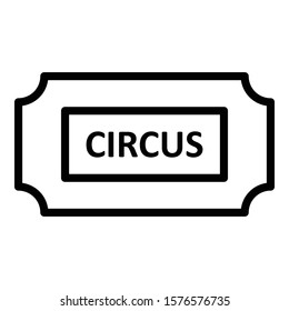
Circus ticket Isolated Vector Icon which can easily modify or edit
