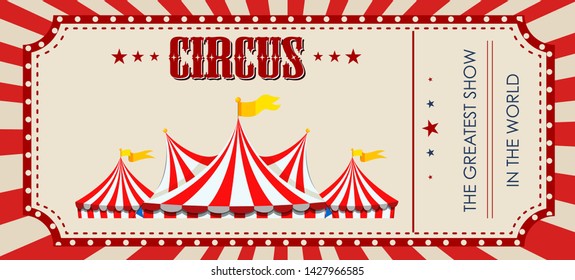 Circus Ticket Template Illustration Stock Vector (Royalty Free ...