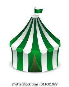 Circus or trading tent. Vector